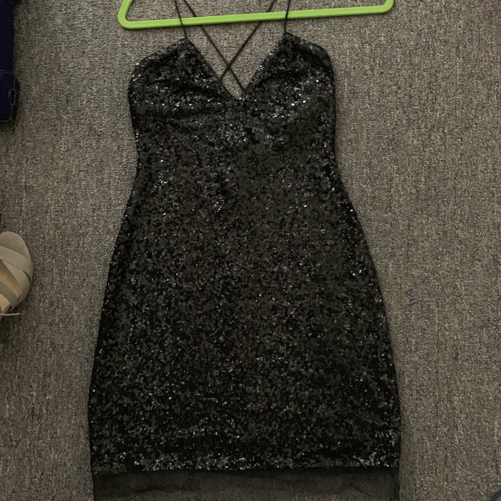 Bebe Sequin Dress - S